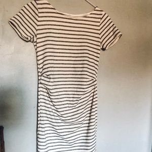 Pink blush Cotten striped dress size small